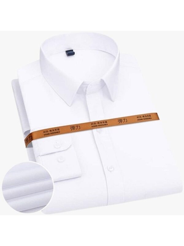 Elegant Long Sleeve Formal Shirt for Men – 100% Cotton, Regular Fit, All-Season Comfort