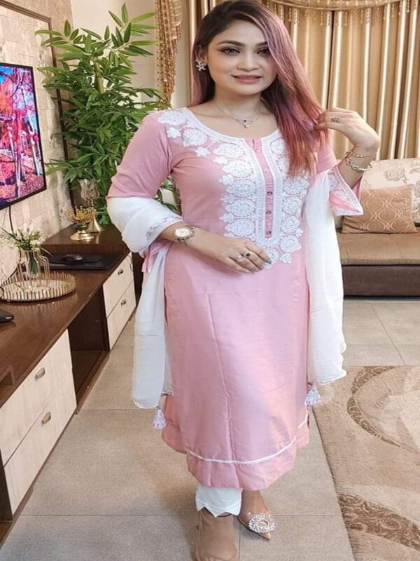 Readymade Cotton Three Piece