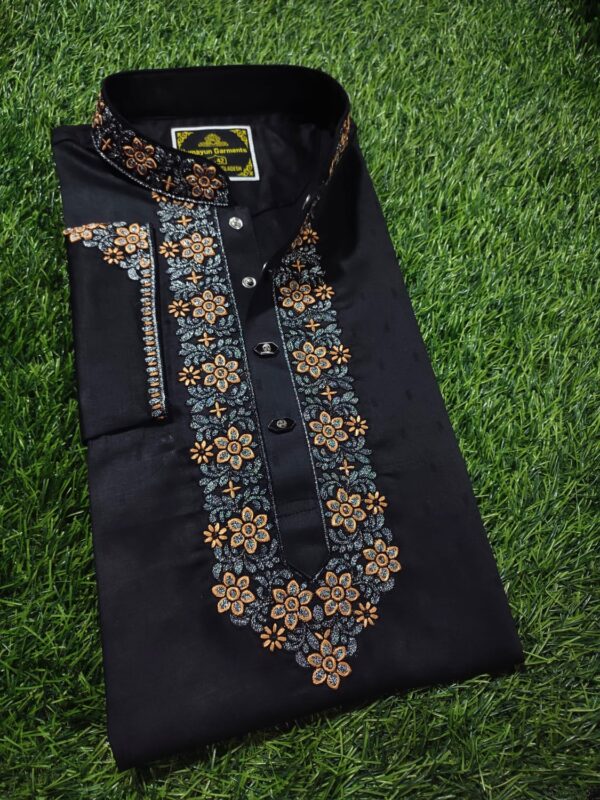 Premium Quality Embroidery Cotton Panjabi