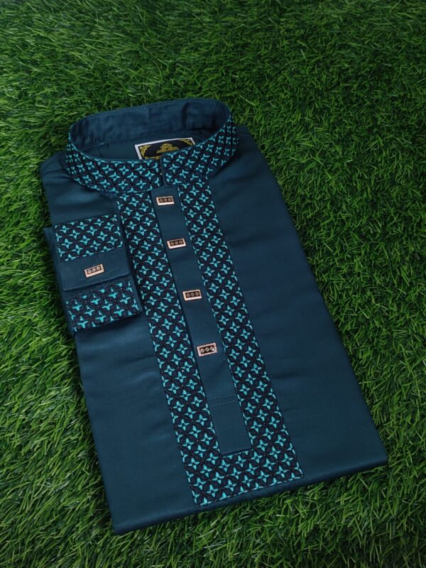 Premium Cotton Panjabi with Snap Button - Perfect for Traditional Elegance
